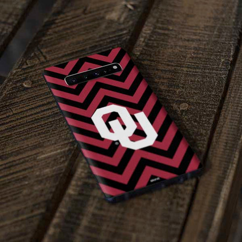 University of Oklahoma Sooners Chevron Galaxy S10 Plus Skin