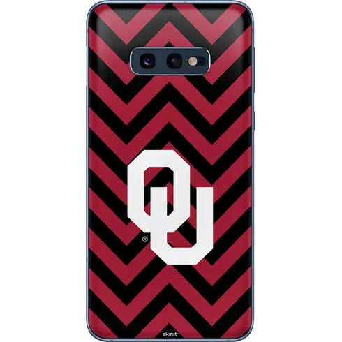 University of Oklahoma Sooners Chevron Galaxy S10e Skin