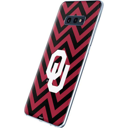 University of Oklahoma Sooners Chevron Galaxy S10e Skin