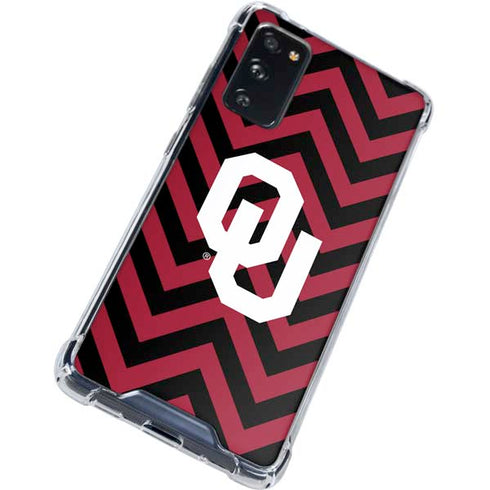 University of Oklahoma Sooners Chevron Galaxy S20 FE Clear Case
