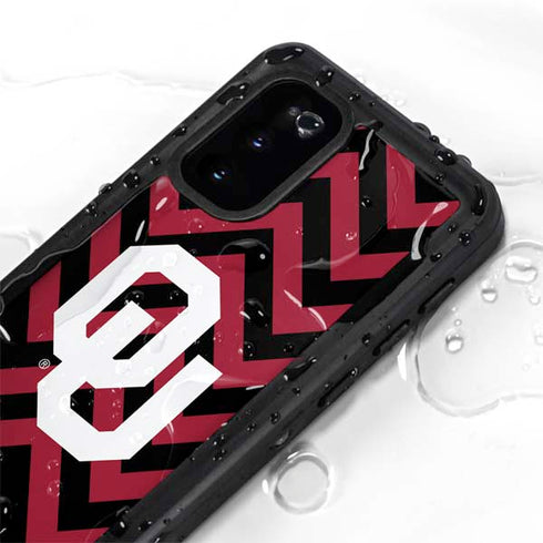 University of Oklahoma Sooners Chevron Galaxy S20 Waterproof Case