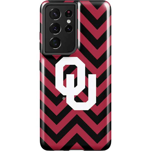 University of Oklahoma Sooners Chevron Galaxy S21 Ultra 5G Pro Case