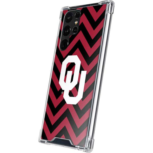 University of Oklahoma Sooners Chevron Galaxy S22 Ultra Clear Case
