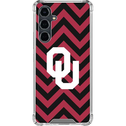 University of Oklahoma Sooners Chevron Galaxy S23 FE Clear Case