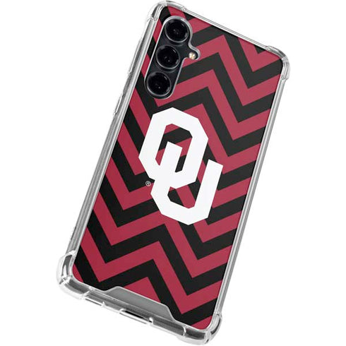 University of Oklahoma Sooners Chevron Galaxy S23 FE Clear Case