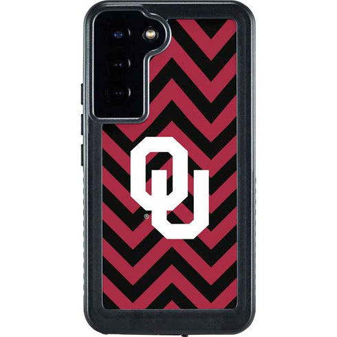 University of Oklahoma Sooners Chevron Galaxy S23 Plus Waterproof Case