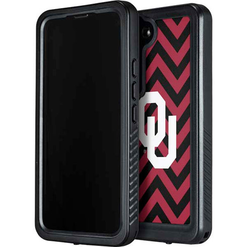 University of Oklahoma Sooners Chevron Galaxy S23 Plus Waterproof Case