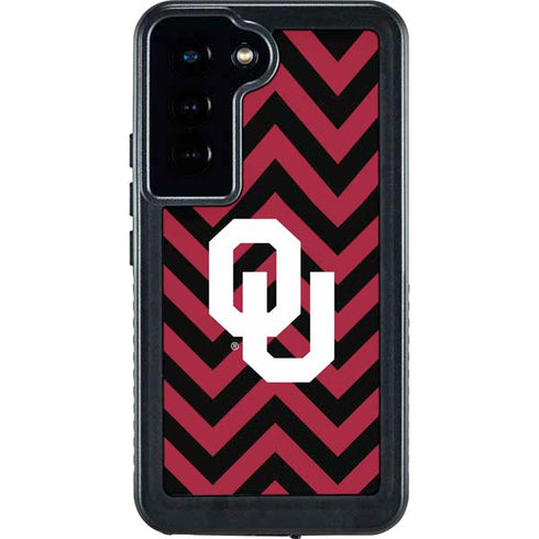 University of Oklahoma Sooners Chevron Galaxy S23 Waterproof Case