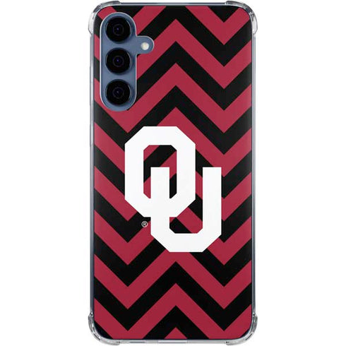 University of Oklahoma Sooners Chevron Galaxy S24 Clear Case