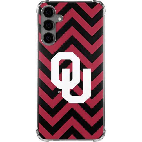 University of Oklahoma Sooners Chevron Galaxy S24 Plus Clear Case