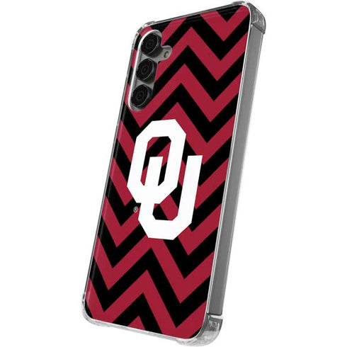 University of Oklahoma Sooners Chevron Galaxy S24 Plus Clear Case