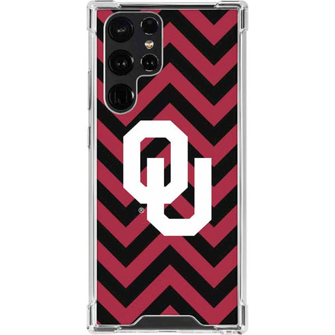 University of Oklahoma Sooners Chevron Galaxy S24 Ultra Clear Case