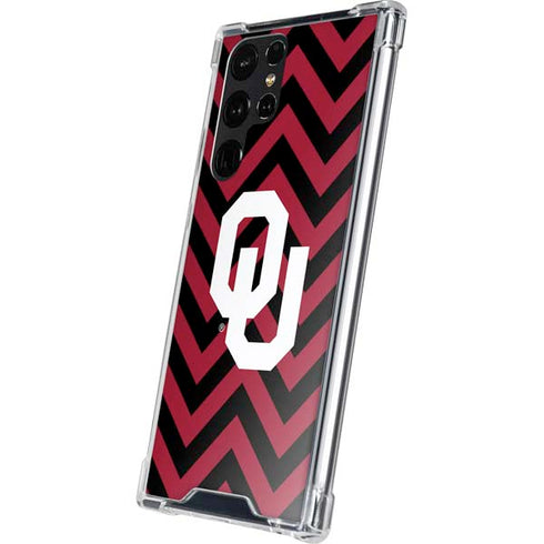 University of Oklahoma Sooners Chevron Galaxy S24 Ultra Clear Case