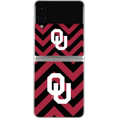 University of Oklahoma Sooners Chevron Galaxy Z Flip3 5G Skin