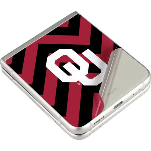 University of Oklahoma Sooners Chevron Galaxy Z Flip3 5G Skin