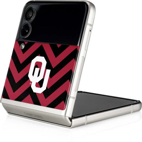 University of Oklahoma Sooners Chevron Galaxy Z Flip3 5G Skin