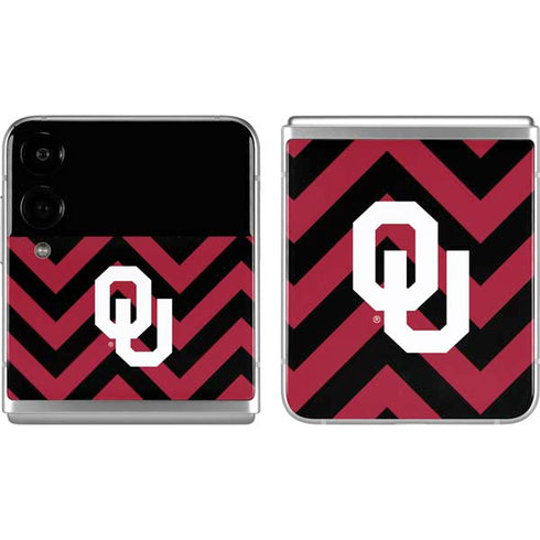 University of Oklahoma Sooners Chevron Galaxy Z Flip4 5G Skin