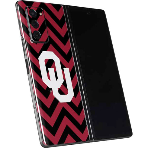 University of Oklahoma Sooners Chevron Galaxy Z Fold2 5G Skin