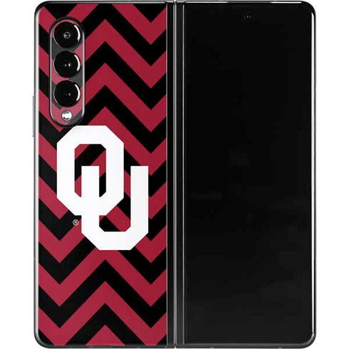 University of Oklahoma Sooners Chevron Galaxy Z Fold3 5G Skin