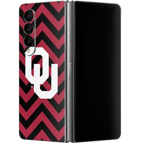 University of Oklahoma Sooners Chevron Galaxy Z Fold4 5G Skin