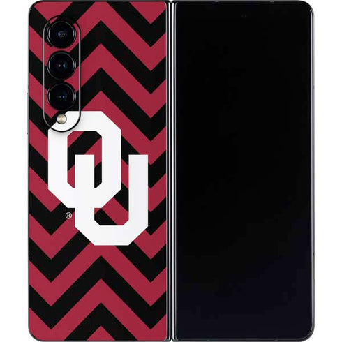 University of Oklahoma Sooners Chevron Galaxy Z Fold4 5G Skin