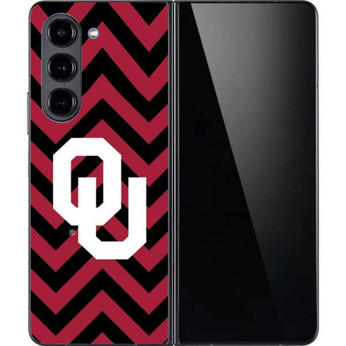 University of Oklahoma Sooners Chevron Galaxy Z Fold5 5G Skin