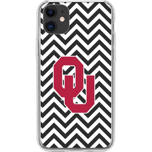 University of Oklahoma Sooners Chevron iPhone 11 Clear Case