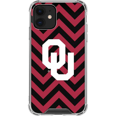 University of Oklahoma Sooners Chevron iPhone 12 Clear Case