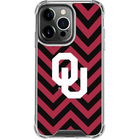 University of Oklahoma Sooners Chevron iPhone 13 Pro Clear Case