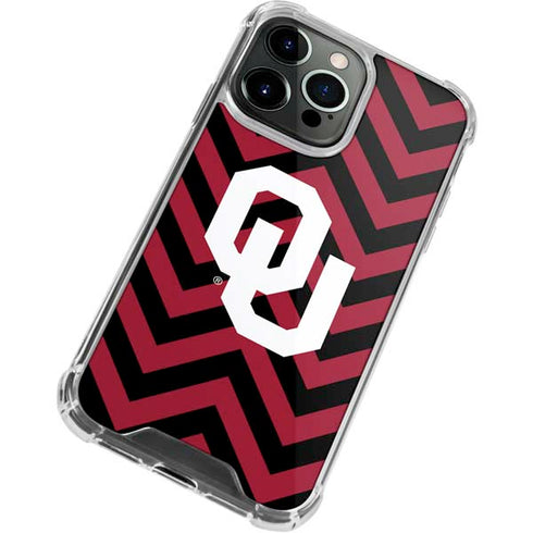 University of Oklahoma Sooners Chevron iPhone 13 Pro Clear Case