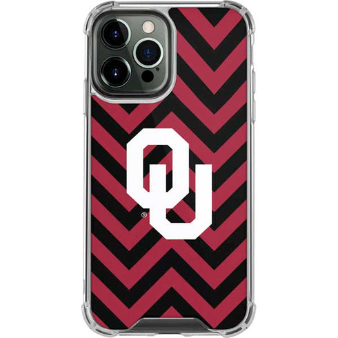 University of Oklahoma Sooners Chevron iPhone 13 Pro Max Clear Case