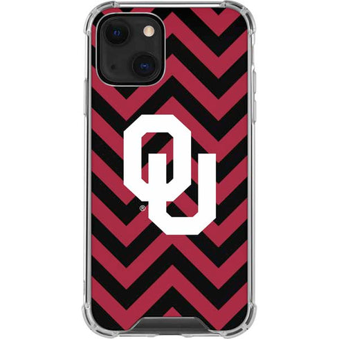 University of Oklahoma Sooners Chevron iPhone 14 Plus Clear Case