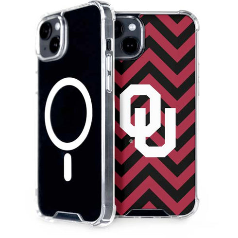 University of Oklahoma Sooners Chevron iPhone 15 Plus MagSafe Case