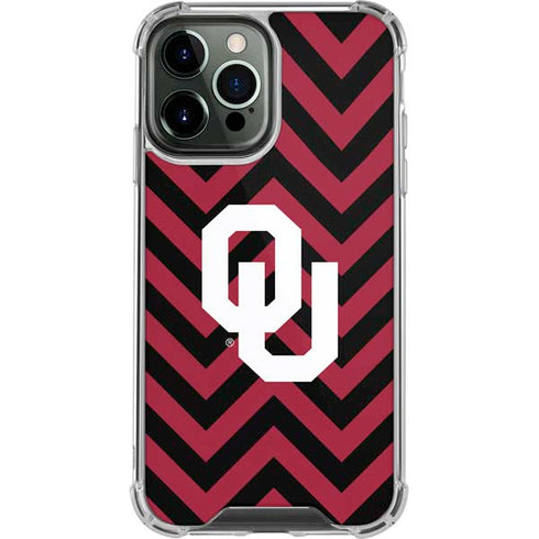 University of Oklahoma Sooners Chevron iPhone 14 Pro Max Clear Case