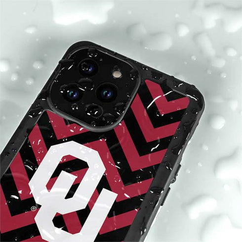University of Oklahoma Sooners Chevron iPhone 14 Pro Max Waterproof Case