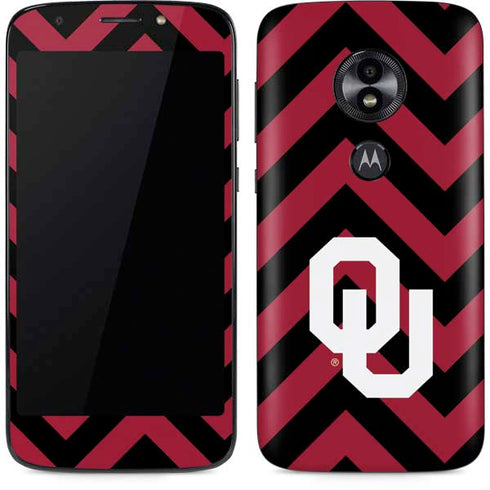 University of Oklahoma Sooners Chevron Moto E5 Play Skin