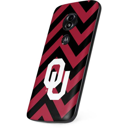 University of Oklahoma Sooners Chevron Moto E5 Play Skin