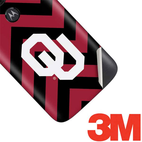 University of Oklahoma Sooners Chevron Moto E5 Play Skin