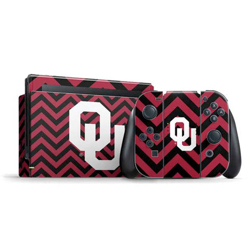University of Oklahoma Sooners Chevron Nintendo Switch Bundle Skin