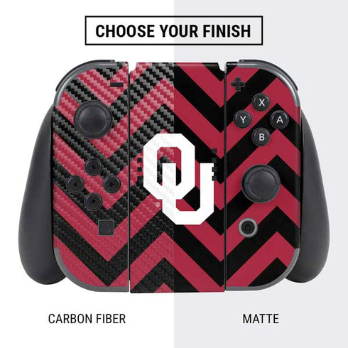 University of Oklahoma Sooners Chevron Nintendo Switch Bundle Skin