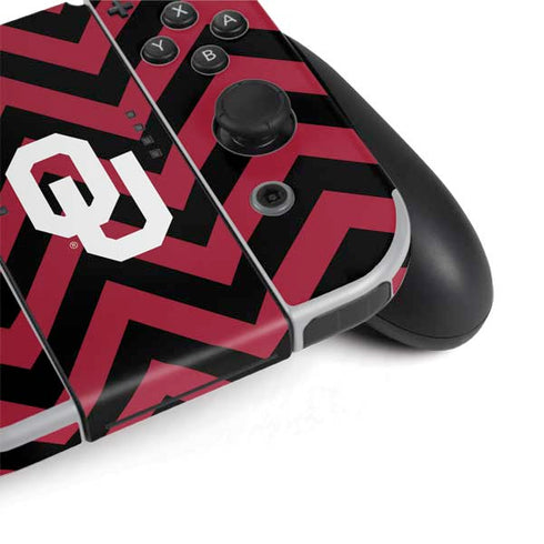 University of Oklahoma Sooners Chevron Nintendo Switch OLED (2021) Skin