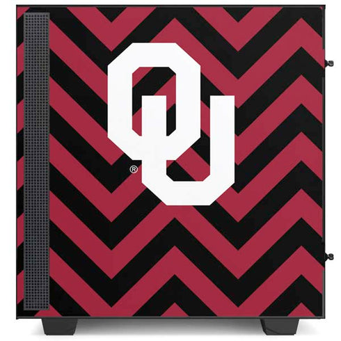 University of Oklahoma Sooners Chevron NZXT H510 Compact ATX Mid-Tower Case Skin