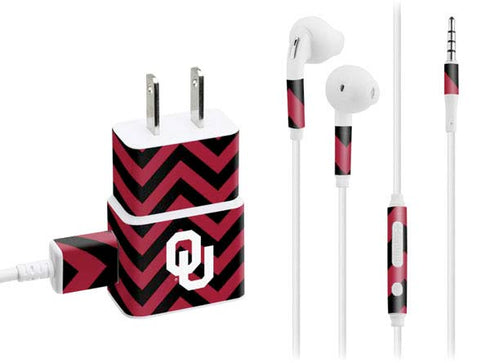 University of Oklahoma Sooners Chevron Phone Charger Skin