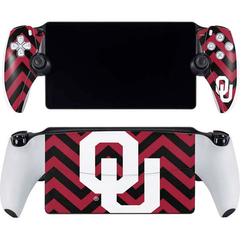 University of Oklahoma Sooners Chevron PlayStation Portal Remote Player Skin