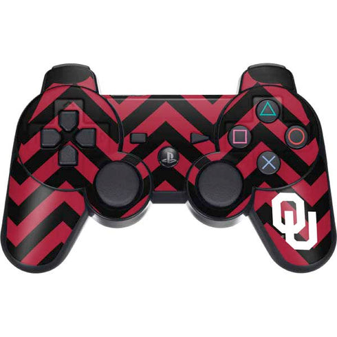 University of Oklahoma Sooners Chevron PS3 Dual Shock wireless controller Skin