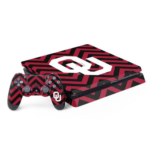 University of Oklahoma Sooners Chevron PS4 Slim Bundle Skin