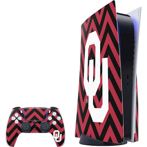 University of Oklahoma Sooners Chevron PS5 Bundle Skin