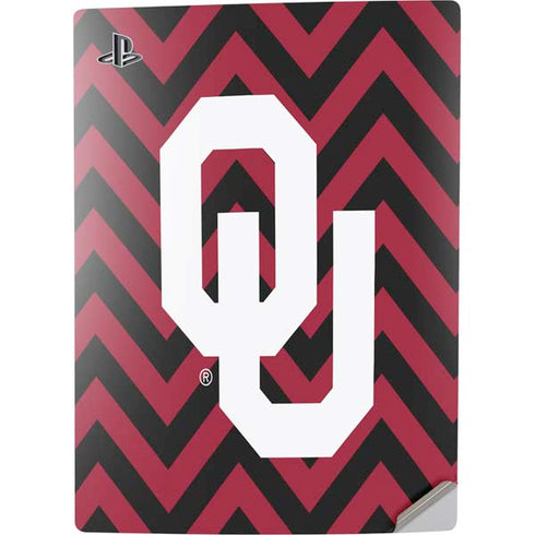 University of Oklahoma Sooners Chevron PS5 Digital Edition Console Skin