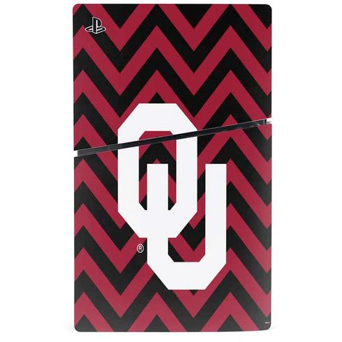 University of Oklahoma Sooners Chevron PS5 Slim Disk Console Skin