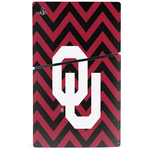 University of Oklahoma Sooners Chevron PS5 Slim Digital Edition Bundle Skin